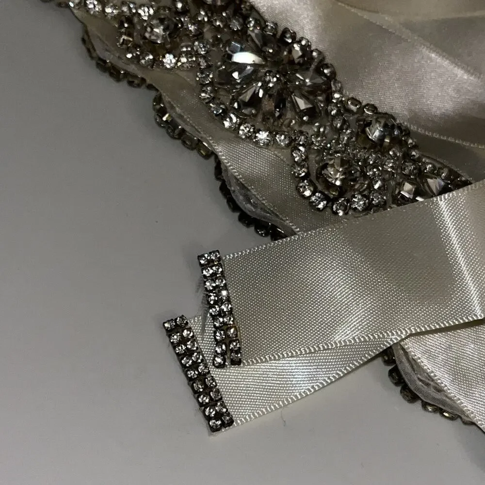 Yanstar Bridal Rhinestone Wedding Belt Gorgeous (J1)